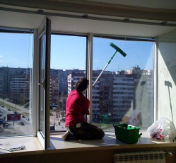 Мытье окон в однокомнатной квартире Нытва